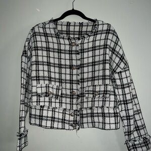 SHEIN X-LARGE Plaid Women's Jacket